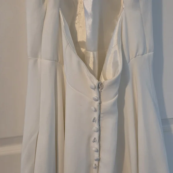 Madison James Elegant White Wedding Dress